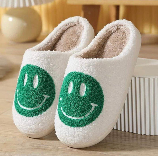 Green Smile Slippers