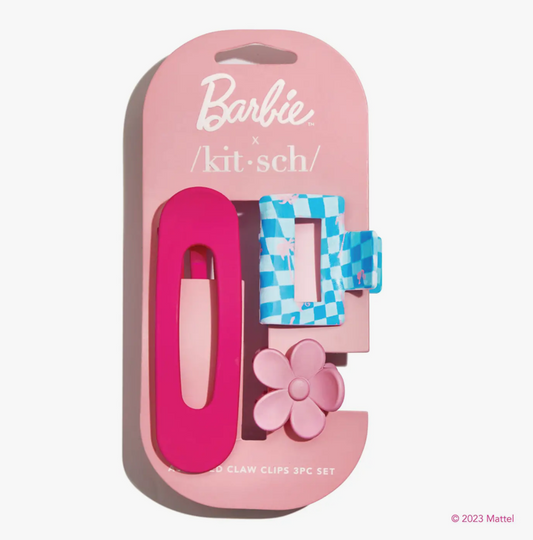 Barbie X Kitsch Assorted Claw Clip Set 3pc