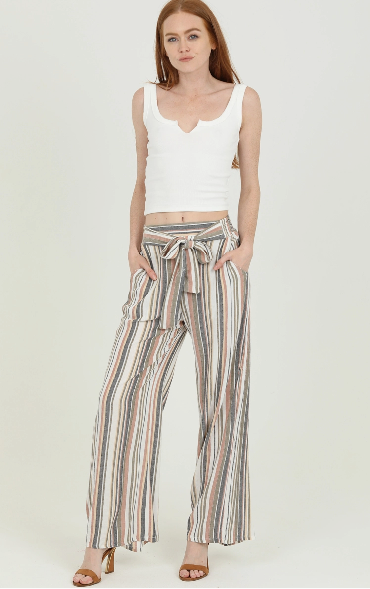 Summer Stripes Wide Leg Pants