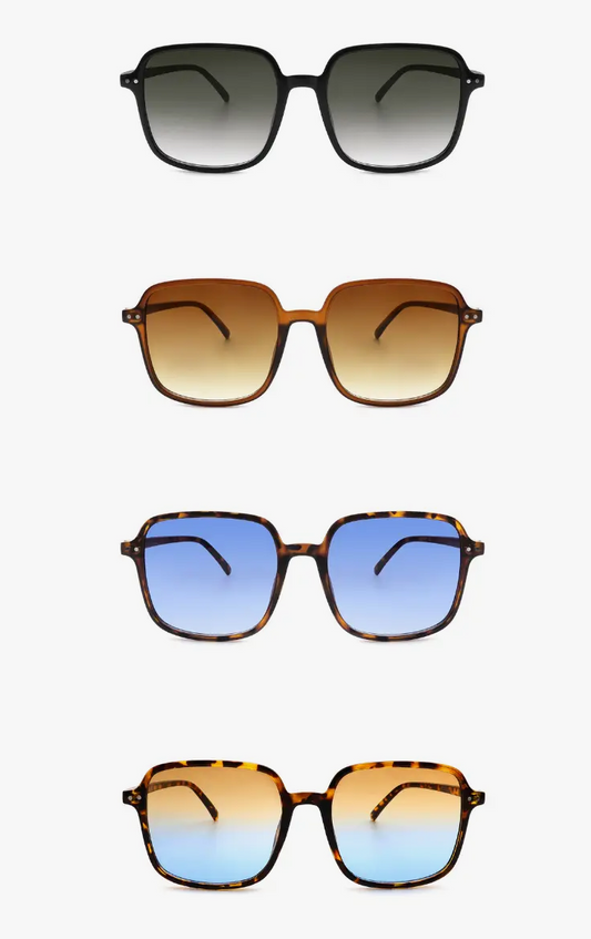 Square Retro Oversized Sunglasses